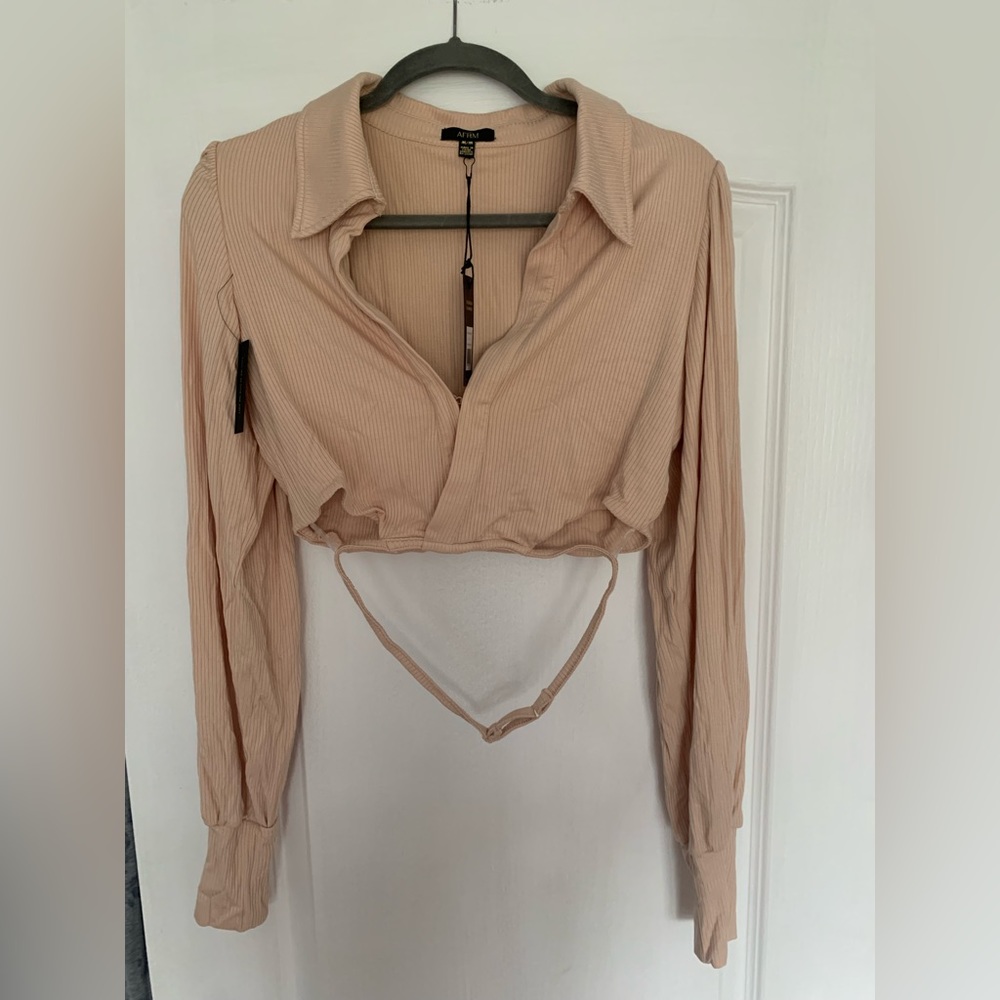 AFRM long-sleeve crop top